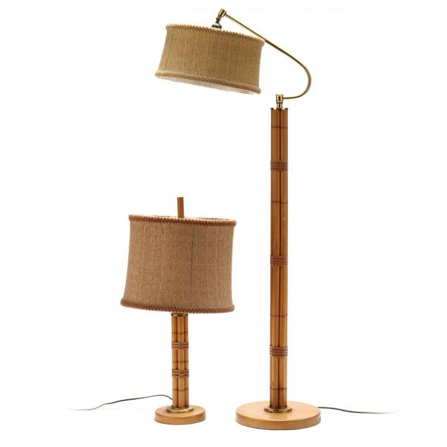 heywood-wakefield-two-faux-bamboo-lamps