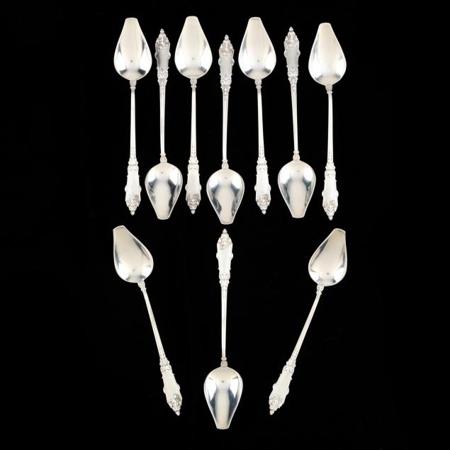 set-of-ten-whiting-st-germaine-sterling-silver-grapefruit-spoons