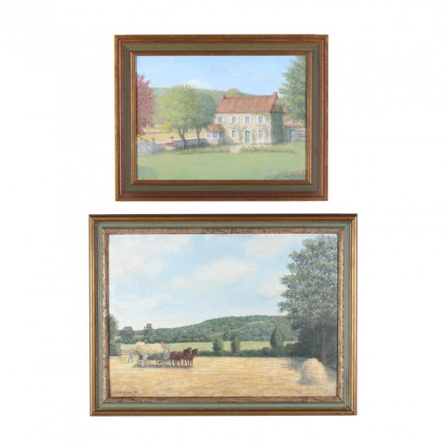 two-rural-landscape-paintings-by-michael-h-murray-canadian-20th-c