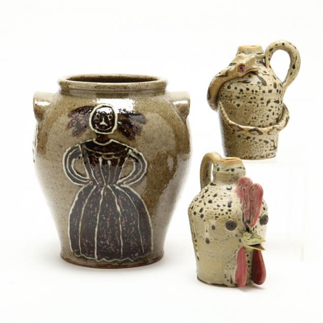 three-southern-folk-art-pottery-vessels