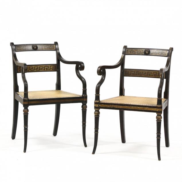 pair-of-regency-painted-arm-chairs