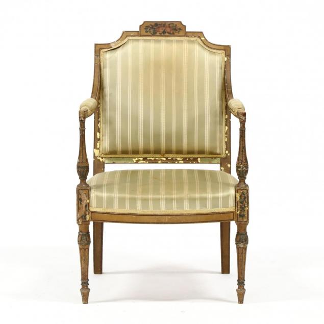 antique-italianate-painted-arm-chair