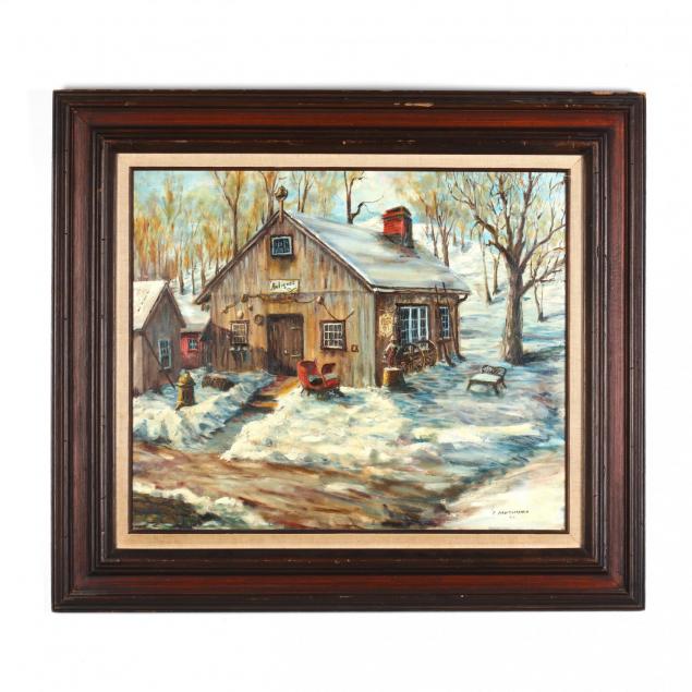 c-baumgartner-20th-century-the-antiques-shop-in-winter