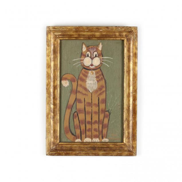 richard-e-roebuck-ga-folky-cat-painting