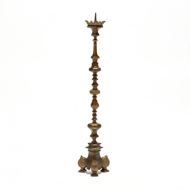 gothic-style-cast-brass-tall-pricket-stick