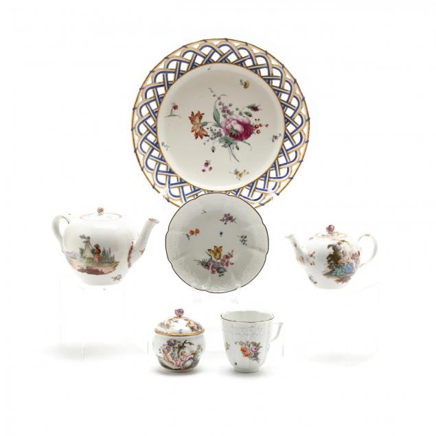 a-selection-of-german-porcelain-meissen-and-frankenthal