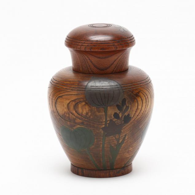 a-japanese-lacquer-and-keyaki-wood-ginger-jar