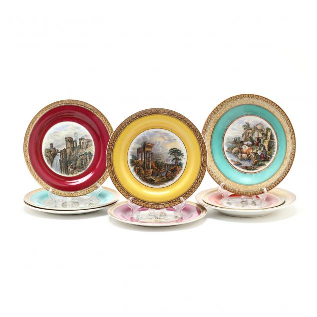 eight-pratt-transfer-decorated-plates