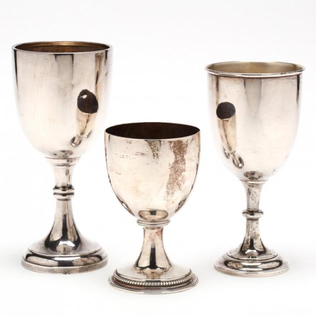 three-antique-english-silver-goblets