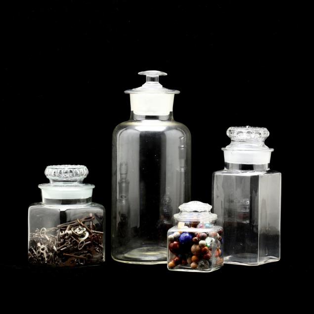four-antique-apothecary-jars