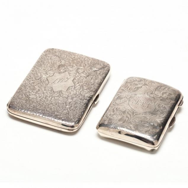 two-english-silver-cigarette-cases