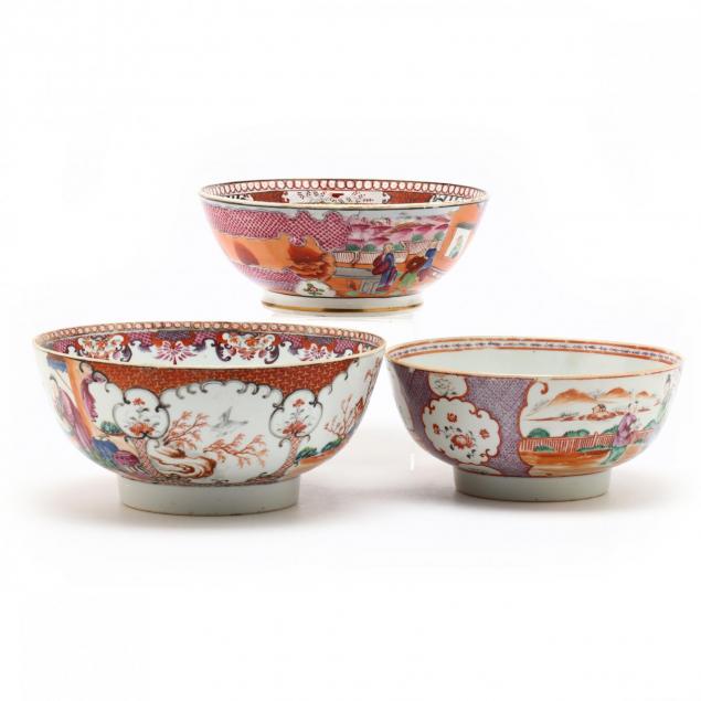 three-chinese-export-rose-mandarin-bowls