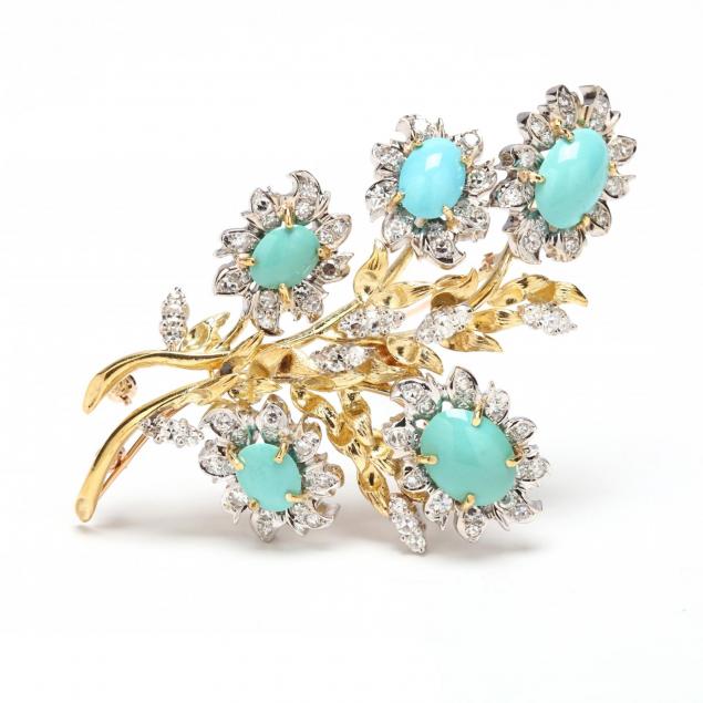 18kt-gold-turquoise-and-diamond-convertible-clip-brooch