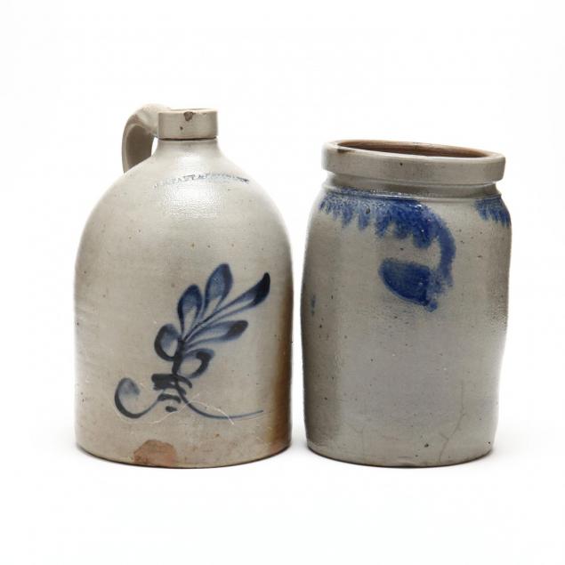 two-decorated-stoneware-vessels