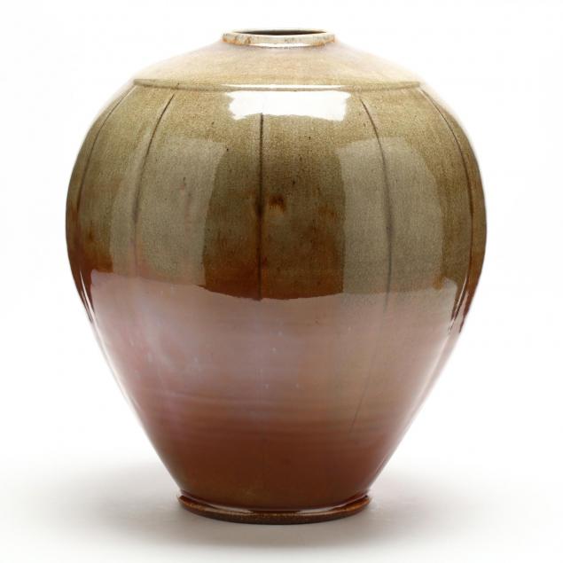 nc-pottery-ben-owen-iii-melon-vase
