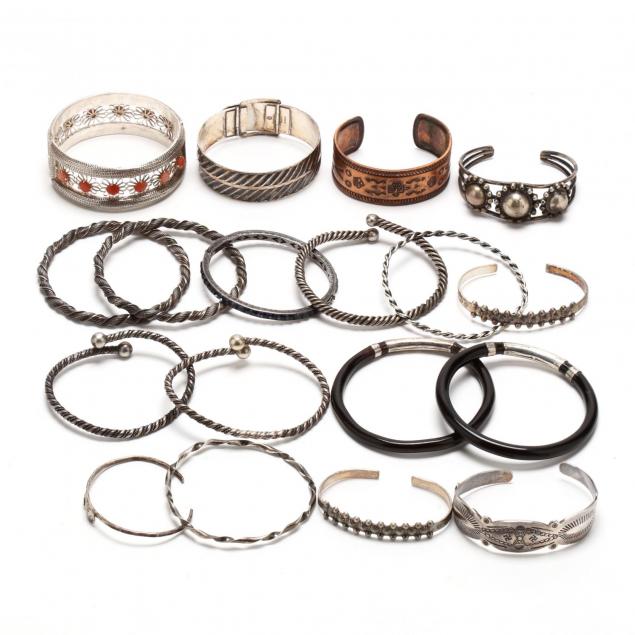 group-of-vintage-bracelets