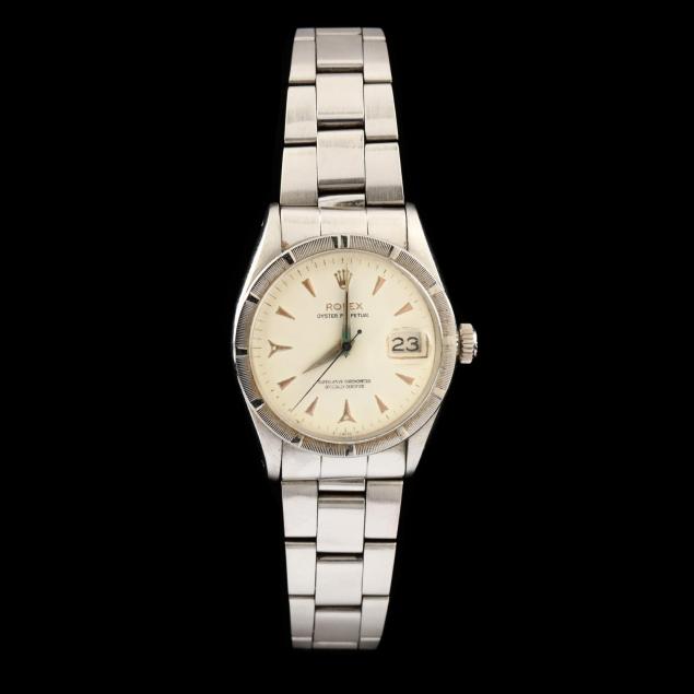 gent-s-vintage-stainless-steel-oyster-perpetual-datejust-watch-rolex