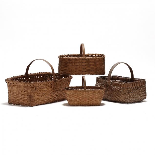 group-of-four-oak-splint-baskets