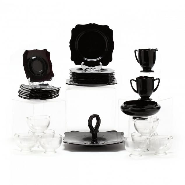 new-martinsville-black-amethyst-afternoon-tea-set