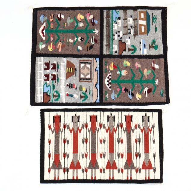 two-navajo-rugs