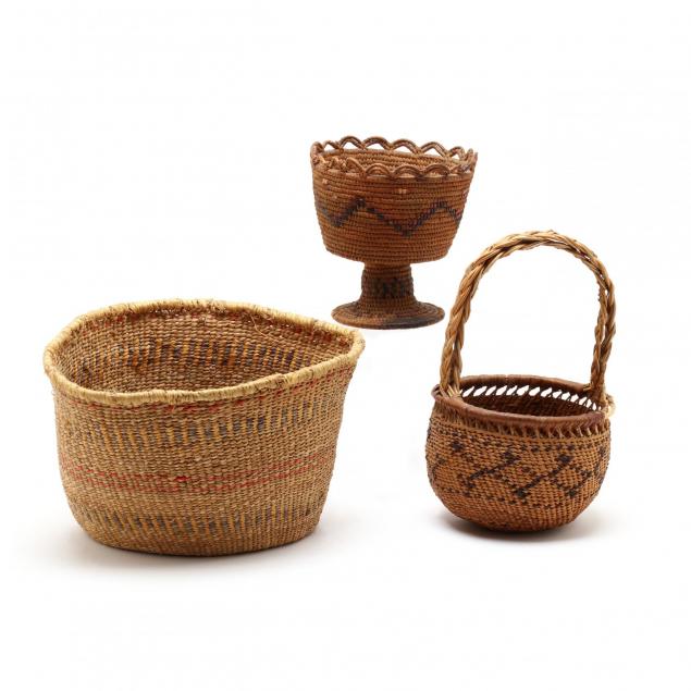 three-vintage-pee-dee-trading-company-baskets