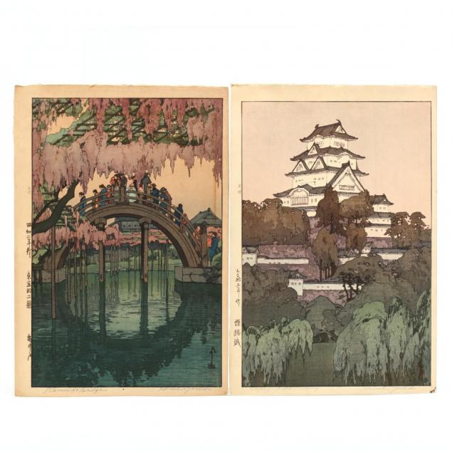 two-wooblock-prints-by-hiroshi-yoshida-japanese-1876-1950