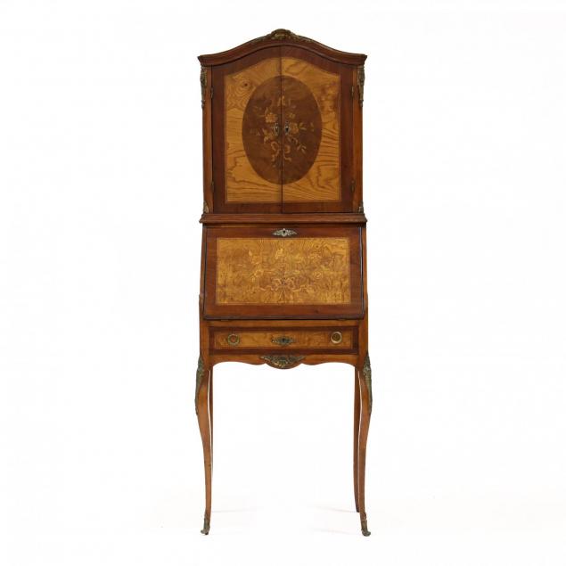 french-empire-style-inlaid-secretary-bookcase