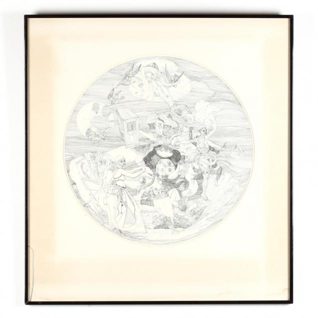roland-ayers-pa-1932-2014-a-circular-lithograph
