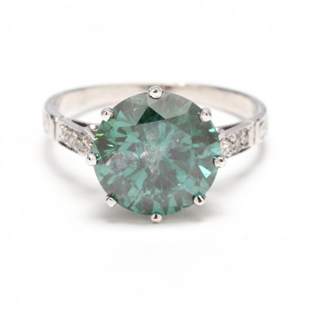 platinum-fancy-blue-green-diamond-and-diamond-ring