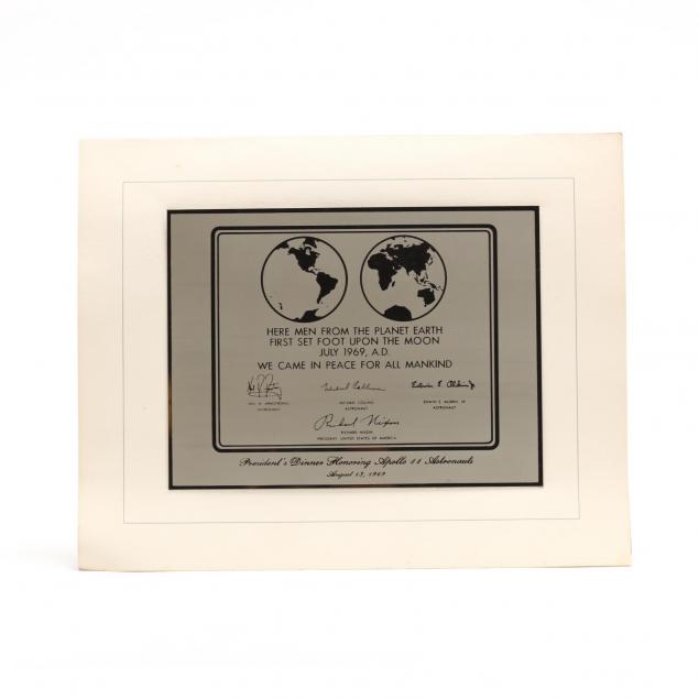 memento-from-president-nixon-s-state-dinner-for-the-apollo-11-astronauts
