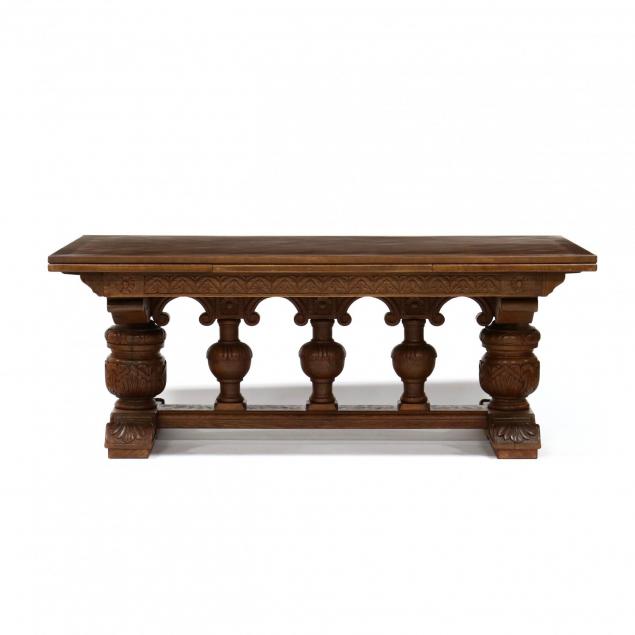 italian-renaissance-revival-parquet-extension-table