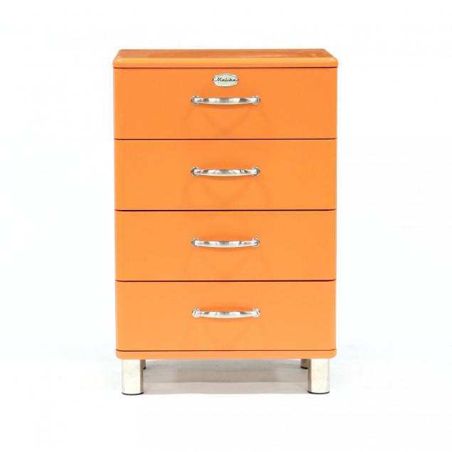 rutger-andersson-for-tenzo-malibu-bright-orange-diminutive-chest-of-drawers