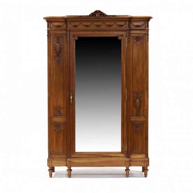 french-classical-style-carved-walnut-armoire