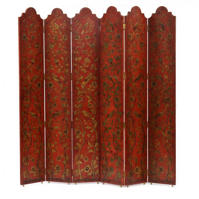 continental-designer-tall-lacquered-six-panel-floor-screen