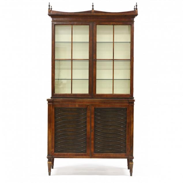 theodore-alexander-regency-style-breakfront-bookcase