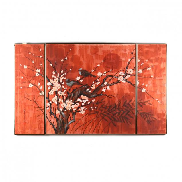 japanese-inspired-triptych-painting