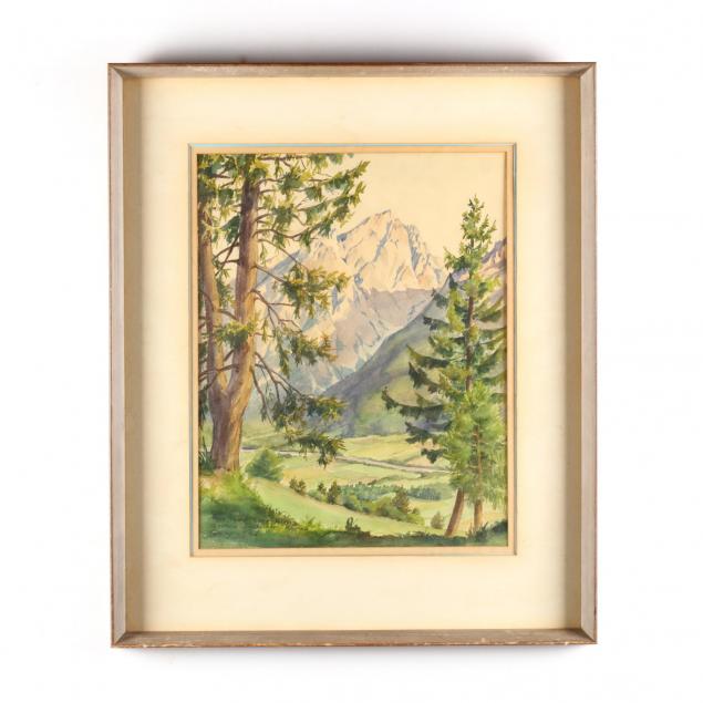 gertrud-purtscher-kallab-austrian-b-1913-alpine-landscape