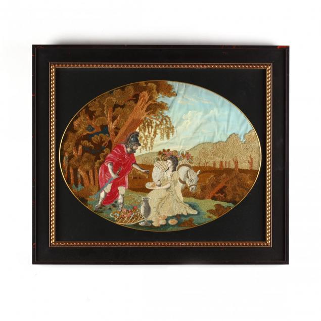 an-antique-english-needlework-watercolor-picture