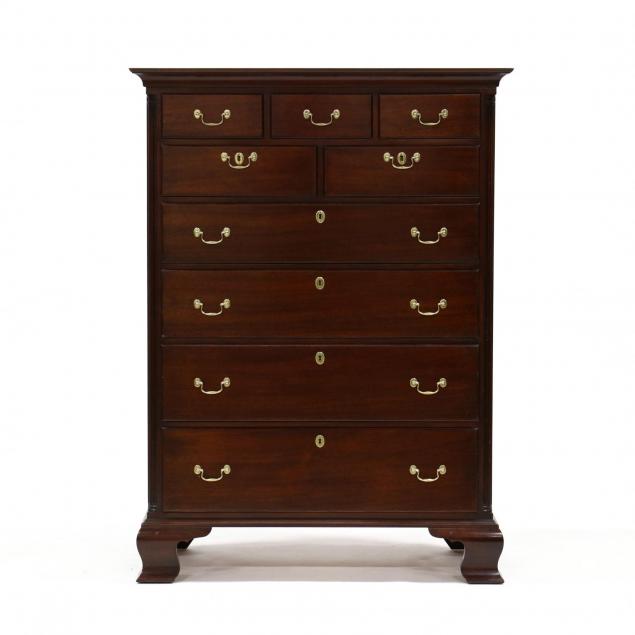 kindel-winterthur-reproduction-chippendale-style-tall-chest-of-drawers