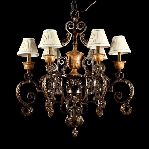 maitland-smith-spanish-renaissance-style-iron-and-brass-chandelier