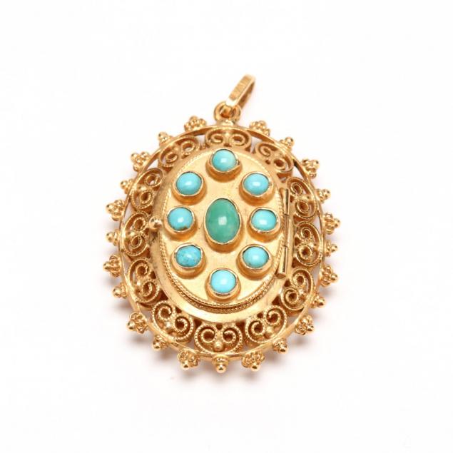 18kt-gold-and-turquoise-locket
