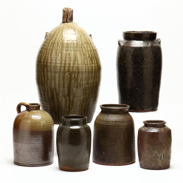 six-western-nc-pottery-vessels