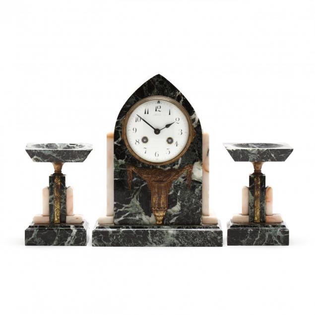 french-art-deco-marble-mantle-clock-garniture