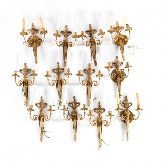set-of-twelve-neoclassical-style-gilt-metal-wall-sconces