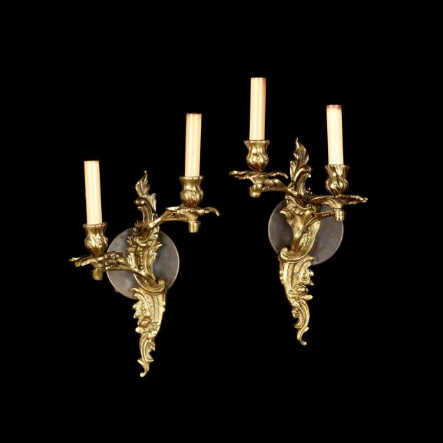 pair-of-french-rococo-style-gilt-metal-wall-sconces