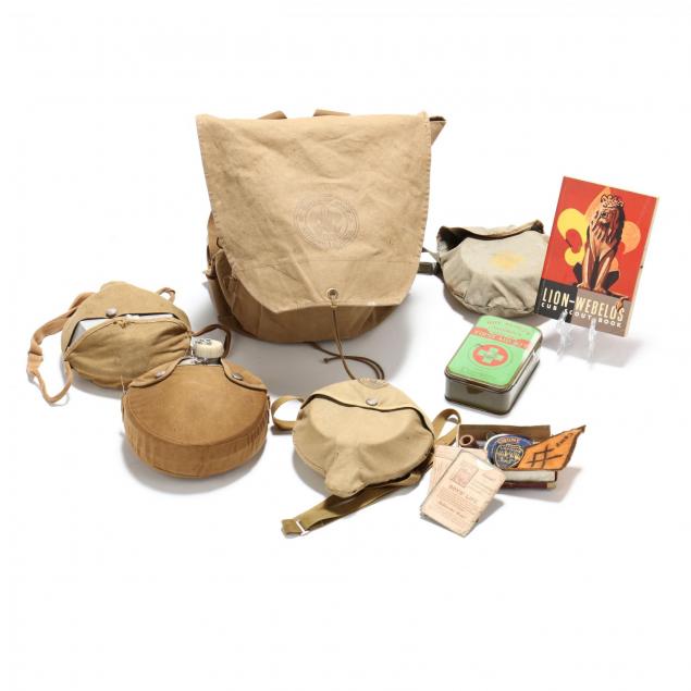large-group-of-vintage-boy-scout-items