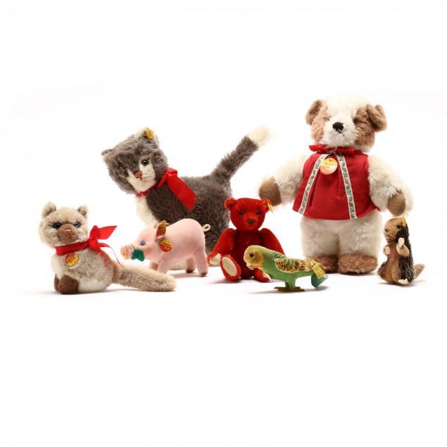 seven-steiff-stuffed-animals