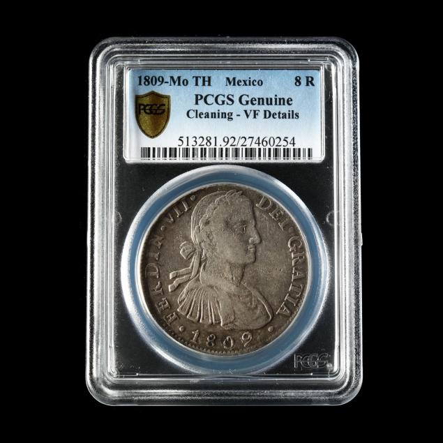 mexico-1809-mo-th-8-reales-pcgs-secure-genuine-cleaning-vf-details