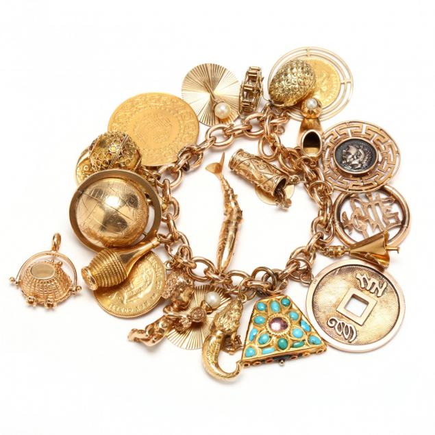 vintage-14kt-charm-bracelet-with-charms