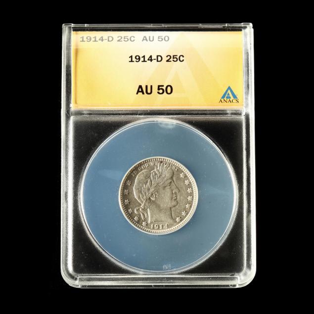 1914-d-barber-quarter-anacs-au50